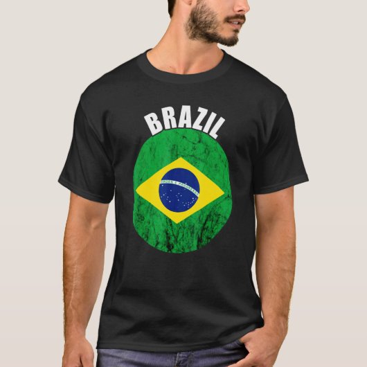 Brazil Progress Brasilian Brazilian Pride Brazilia Tシャツ (正面)