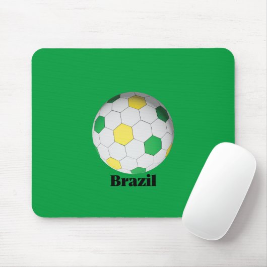 Brazil Soccer マウスパッド (マウス)