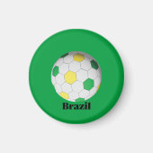 Brazil Soccer マグネット (正面)