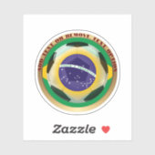 Brazil Soccer Ball Sports シール (シート)