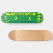 BRAZIL VS CZECH 8 1/4"スケートボードデッキ スケートボード (横)