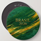 Brazil World Cup 2026 Fan Gift Art Prin 缶バッジ (正面&裏面)