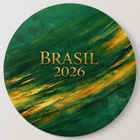 Brazil World Cup 2026 Fan Gift Art Prin 缶バッジ (正面)