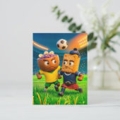 Brazilian açaí bowl versus Scottish shortbread soc ポストカード (スタンド正面)