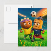 Brazilian açaí bowl versus Scottish shortbread soc ポストカード (正面/裏面)