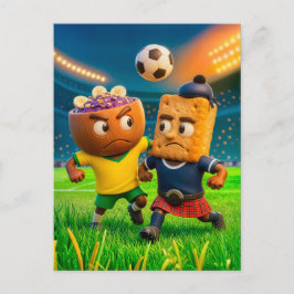 Brazilian açaí bowl versus Scottish shortbread soc ポストカード