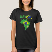 Brazilian Flag Idea For Men & Brasil Flag 1 Tシャツ (正面)