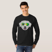 Brazilian Flag Kuvaszok Dog Brazil Pocket Tシャツ (正面フル)
