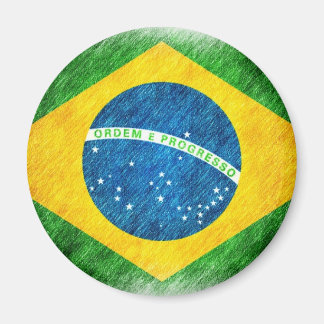 Brazilian_Flag_Pencil_絵画s マグネット