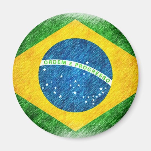 Brazilian_Flag_Pencil_絵画s マグネット (正面)