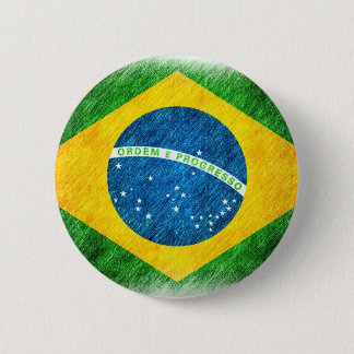Brazilian_Flag_Pencil_Painting 缶バッジ