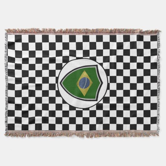 Brazilian flag throw blanket スローブランケット (正面)