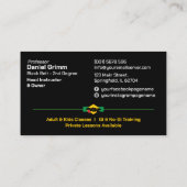 Brazilian Jiu-Jitsu Academy Instructor 名刺 (裏面)