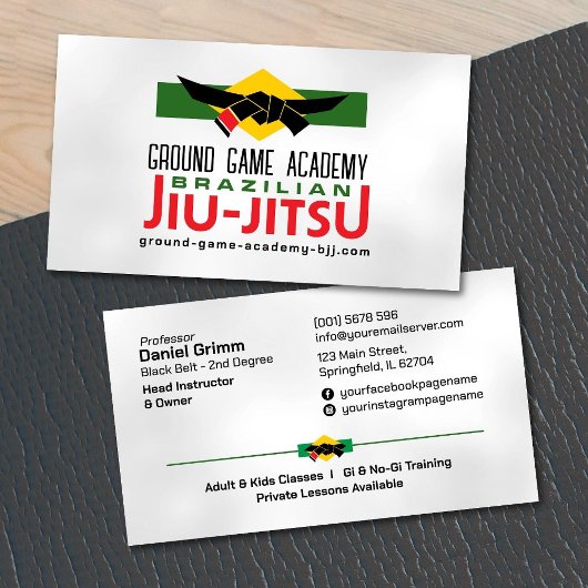 Brazilian Jiu-Jitsu Academy Instructor 名刺
