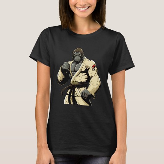 Brazilian Jiu Jitsu and Grappling Gorilla Tシャツ (正面)
