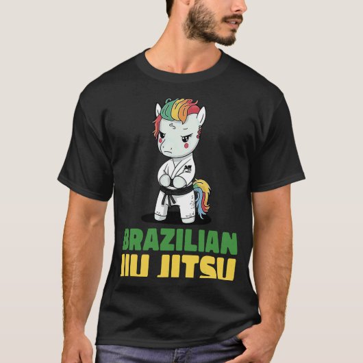 Brazilian Jiu Jitsu and Grappling Unicorn Tシャツ (正面)