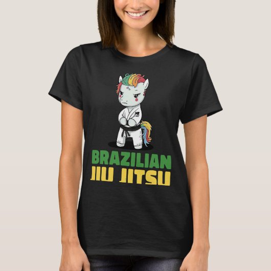 Brazilian Jiu Jitsu and Grappling Unicorn Tシャツ (正面)