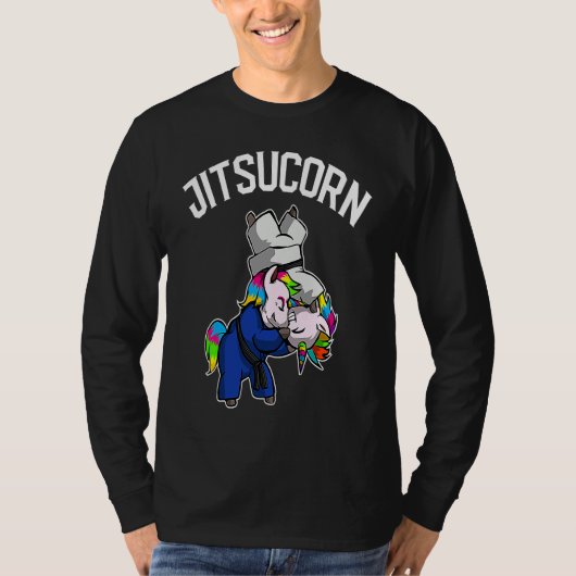 Brazilian Jiu Jitsu and Unicorn  BJJ and Grappling Tシャツ (正面)