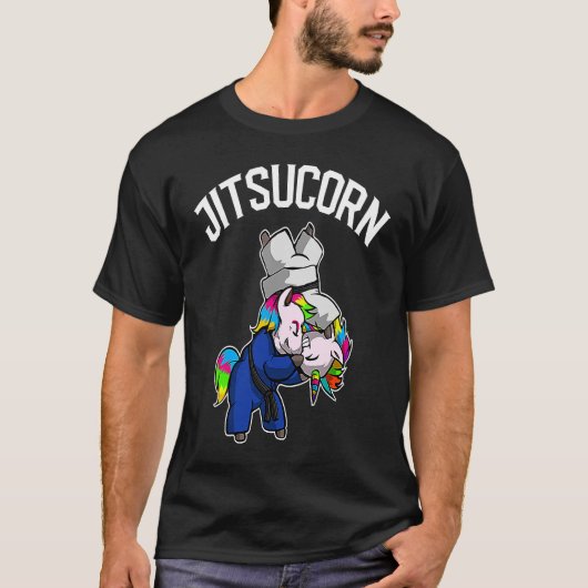 Brazilian Jiu Jitsu and Unicorn  BJJ and Grappling Tシャツ (正面)
