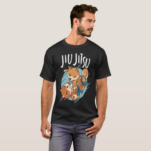 Brazilian Jiu Jitsu corgis Tシャツ (正面フル)