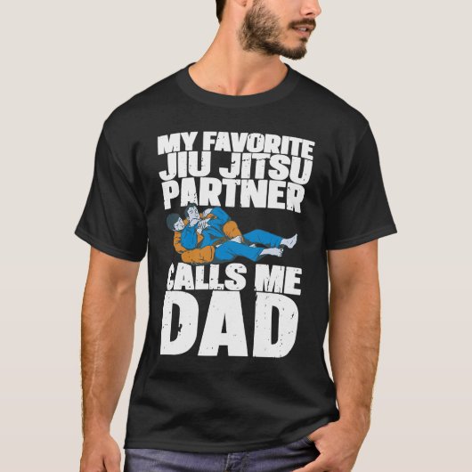 Brazilian Jiu Jitsu Dad BJJ Mixed Martial Jiu Jits Tシャツ (正面)