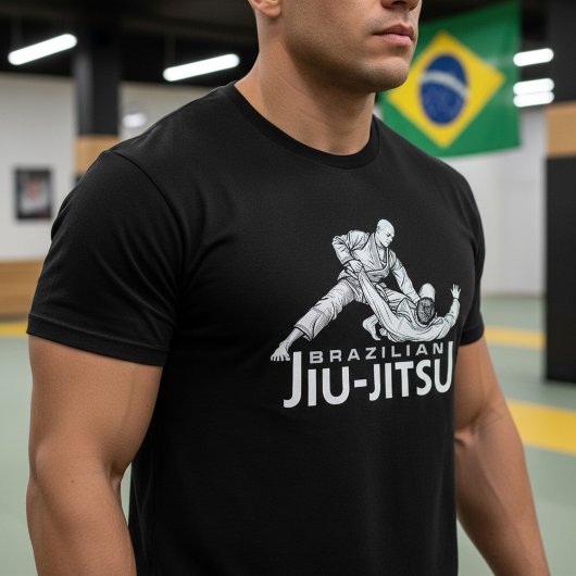 Brazilian Jiu-Jitsu Grappling Illustration Tシャツ