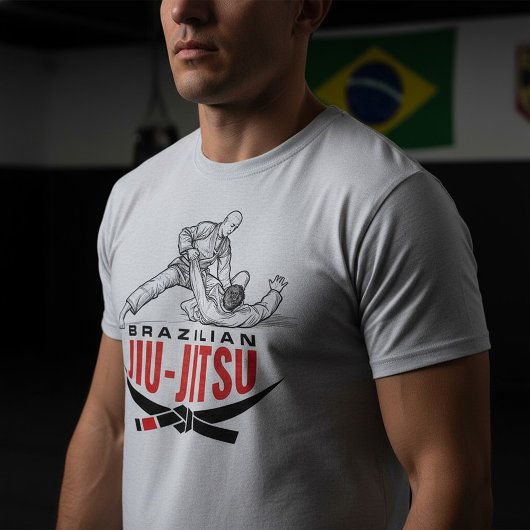 Brazilian Jiu-Jitsu Grappling Illustration Tシャツ