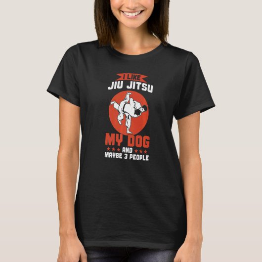 Brazilian Jiu Jitsu  I Like Jiu Jitsu My Dog Tシャツ (正面)