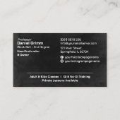 Brazilian Jiu-Jitsu Instructor 名刺 (裏面)