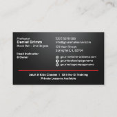 Brazilian Jiu-Jitsu Instructor 名刺 (裏面)