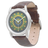 Brazilian Leaf Mandala - Watch 腕時計 (アングル)
