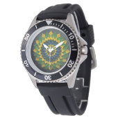 Brazilian Leaf Mandala - Watch 腕時計 (アングル)