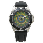 Brazilian Leaf Mandala - Watch 腕時計 (正面)
