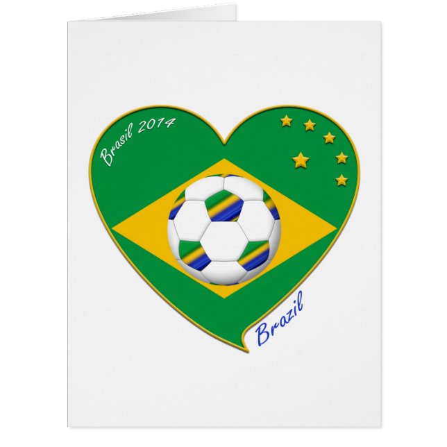 Brazilian national football team. Fútbol "BRAZIL" (正面)