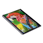 Brazilian Scarlat Macaw - Hand Drawn Wildlife Art ノートブック (右側)