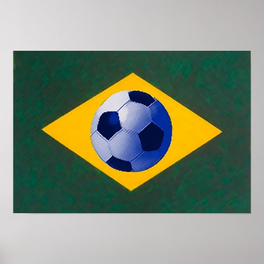 Brazilian soccer team ポスター (正面)