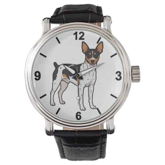 Brazilian Terrier Dog Wrist Watch Pet Style 腕時計 (正面)