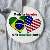 brazilinの部品が付いているアメリカで作られる 缶バッジ (インサイチュ)