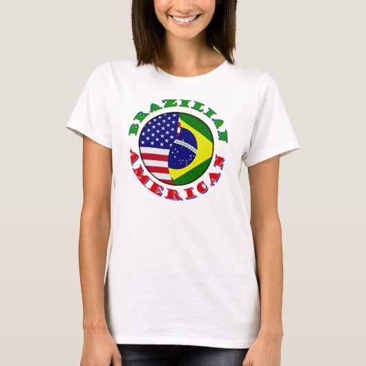 braziliznのアメリカ人 tシャツ (正面)