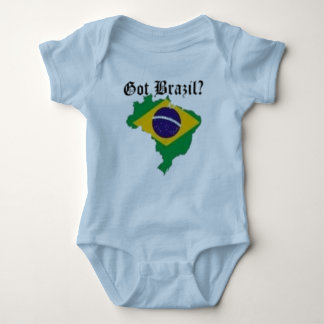 BrazillianのベビーのTシャツ(得られたブラジル) ベビーボディスーツ