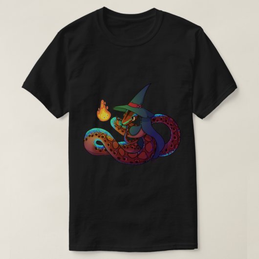 Brazillian Rainbow Boa  Calcifer     Tシャツ (デザイン正面)