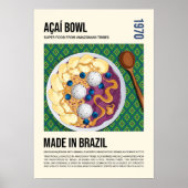 Brazillian Superfood Acai Bowl Artwork ポスター (正面)