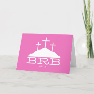 BRBイエズス十字宗教復活祭クリスチャン サンキューカード
