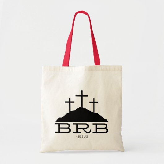 BRBイエズス十字宗教復活祭クリスチャン トートバッグ (正面)