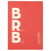 BRB クリップボード (裏面)