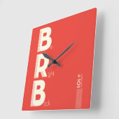 BRB スクエア壁時計 (傾斜)