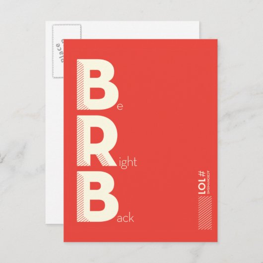 BRB ポストカード (正面/裏面)