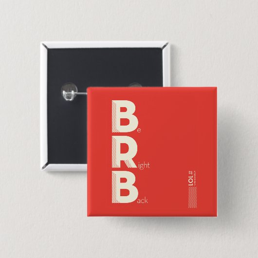 BRB 缶バッジ (正面&裏面)