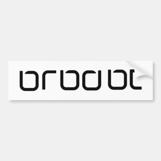 BRBDBT バンパーステッカー (正面)