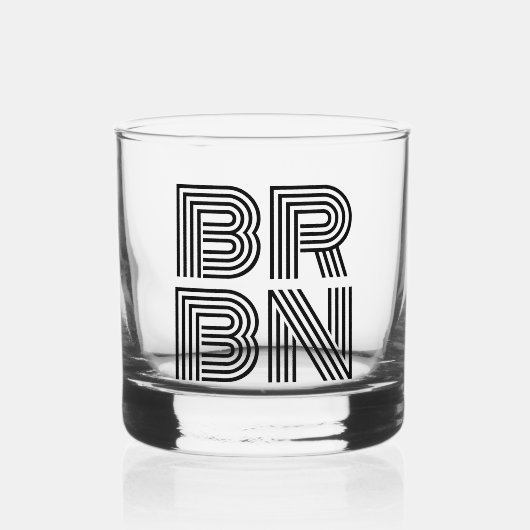 BRBNバーボンハンターウイスキーコレクター ウイスキーグラス (正面)